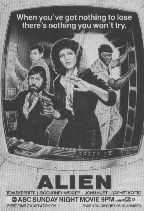 1980's Ad in TV Guide for Alien (1979)