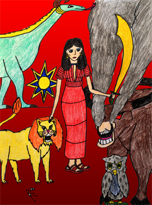 Ishtar and Her sacred animals