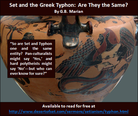 Set and the Greek Typhon: Are They the Same?
